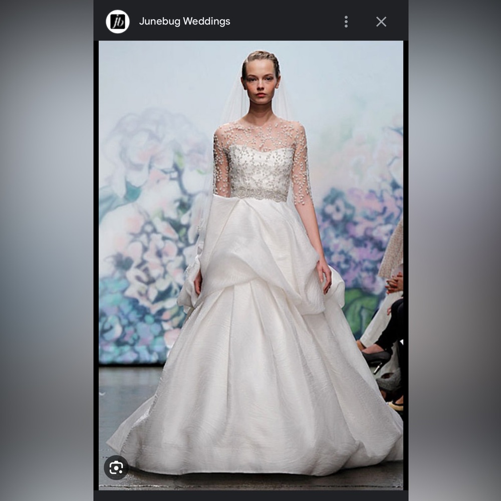 NEVER WORN Fall 2012 Monique Lhuillier wedding gown - Champagne